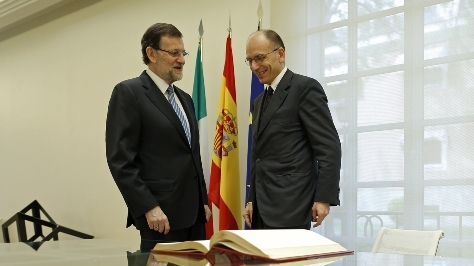Letta-Rajoy, fronte comune per crescita e occupazione